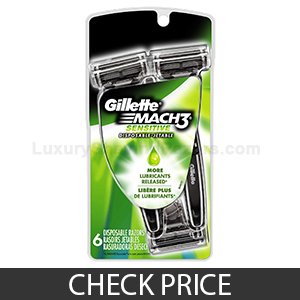 Gillette Mach3 Men's Disposable Razor For Sensitive Skin - Click image for pricing & more info