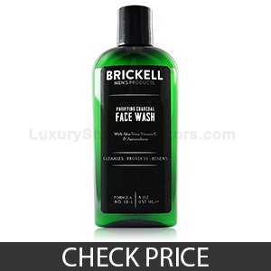 Brickell Men's Purifying Charcoal Face Wash for Men